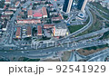 Commercial buildings and city traffic jam in Istanbul. Turkey. Timelapse 92541929