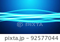 Flowing blue curve background 92577044