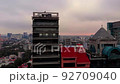 A large building in Mexico city at sunrise  92709040