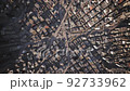 Digital City Bird Eye View Downtown Landscape Aerial Flight Highway Traffic Jams Financial District Green Energy Overpopulation Autonomous Vehicles Ai Concept 92733962