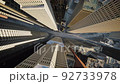 Digital City Downtown Landscape Aerial Flight Intense Highway Traffic Financial District Green Energy Overpopulation Autonomous Vehicles Ai Concept 92733978