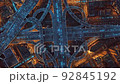 Web of Digital Signals of Autnomous Vehicles Spreading via AI System Network in a Metropolitan Urban City Area Aerial Flight Artificial Intelligence EVs AVs 5g 92845192