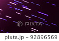 Abstract loop animation background of glowing diagonal lines streaming across the screen. Deep purple and light pinks. 92896569