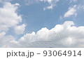 The roof of the Banterin Dome and the clouds in the summer sky Time Plus 93064914