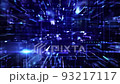 光るラインで描くサイバーなデジタル空間 ループA 93217117