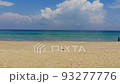 Aerial exotic sea wave beach white sand summer vacation nature background movement video 93277776