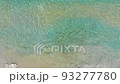 Aerial exotic sea wave beach white sand summer vacation nature background movement video 93277780