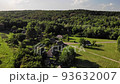 Aerial view of a traditional Ukrainian village 93632007