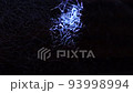 Unusual blue color lights on spider web art video 93998994