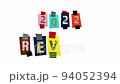 2022 Review. Colorful text on white background 94052394
