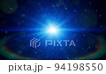 閃爍的藍光散發出能量 94198550