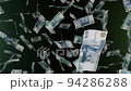 1000 Russian Ruble bills falling down. Banknotes. Money rain. 94286288