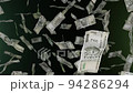 500 Indian Rupee bills falling down. Banknotes. Money rain. 94286294