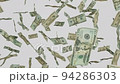 20 Dollar bills falling down. Banknotes isolated on white background. 94286303