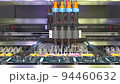 Conveyor for the production of processors and motherboards at the factory 4k footage 94460632