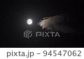 2022年8月11日の満月と雲 94547062
