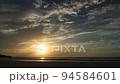 Video of the sunset over the sea 94584601