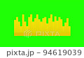 Paper spectrum on simulated green background. Chroma keys. Stop motion. 94619039