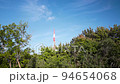 青空と木々と電波塔 94654068