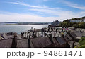View on Port of Cork and houses in Cobh town, Ireland 94861471