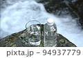 The mountain water that was poured into the class 94937779