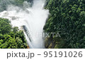 Wild Tamul waterfall landscape aerial drone 95191026