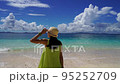 woman relaxing on the beach 95252709