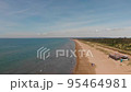 千里浜なぎさドライブウェイ 車で走れる海岸【空撮】	 95464981