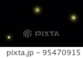 上から光りの玉ボケが降るパーティクルアニメーション 95470915