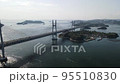 Aerial photography of the Great Seto Bridge and the Seto Inland Sea 95510830