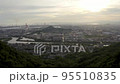 View of Kojima City, Okayama Prefecture from Mt. Washu, shot by drone 95510835