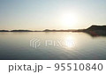 Seto Inland Sea illuminated by the setting sun Drone aerial photography 95510840