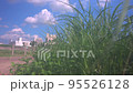 Scenery where you can see the sky and apartments from the riverside promenade on the riverbed 95526128