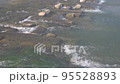 Flow of water in the river of the drop structure, with water sound 95528893