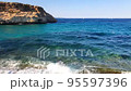 View of turquoise sea of Mallorca island View of turquoise sea of Mallorca island 95597396