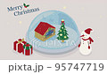 Christmas motif snow globe 95747719
