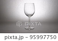 Zoom into an empty glass White back 95997750