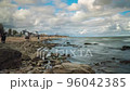 Russia. Dagestan. October 23, 2022. The coast of the Caspian Sea in Makhachkala. Russia. Dagestan. October 23, 2022. The coast of the Caspian Sea in Makhachkala. 96042385
