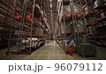large warehouse of consumer goods. logistics center of trade 96079112