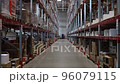 large warehouse of consumer goods. logistics center of trade 96079115