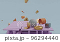 3d animation of falling objects 96294440
