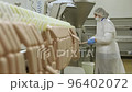 Food industry: workers in the production of sausages 96402072