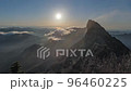 太陽と虹と石鎚山 96460225