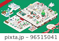 Loop animation of the town where Santa Claus lives 96515041