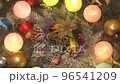 Multi-colored garland for Christmas and New Year tree decoration 96541209