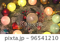 Multi-colored garland for Christmas and New Year tree decoration 96541210