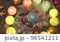 Multi-colored garland for Christmas and New Year tree decoration 96541211