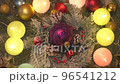 Multi-colored garland for Christmas and New Year tree decoration 96541212