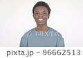 Smiling Young African Man on White Background  96662513