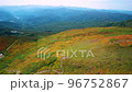 Aerial view of Mt. Gassan in autumn colors 96752867